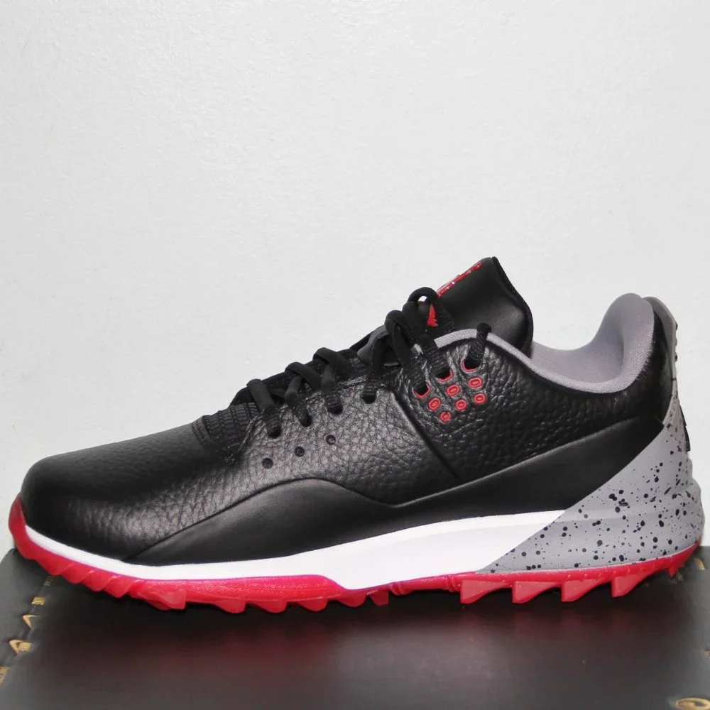 Jordan ADG 3 Bred Waterproof Golf Shoes Mens 7 Black Red